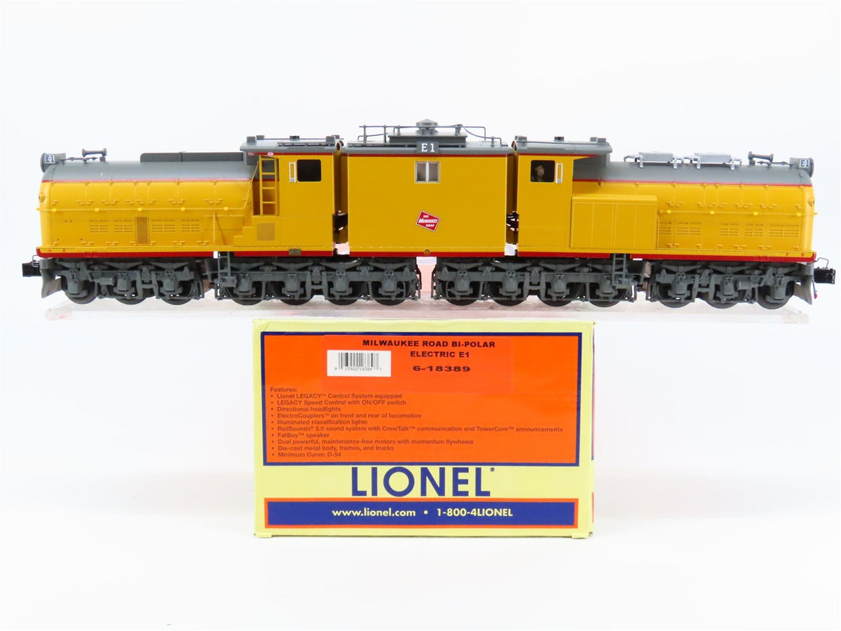 O Gauge 3-Rail Lionel 6-18389 MILW Milwaukee Road Bi-Polar Electric #E1 w/Legacy