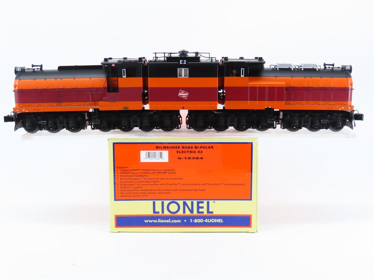 O Gauge 3-Rail Lionel 6-18384 MILW Milwaukee Road Bi-Polar Electric #2 w/Legacy