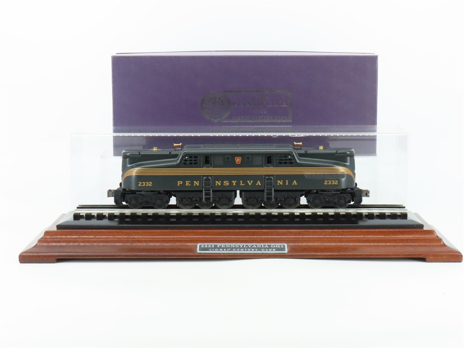 O Gauge 3-Rail Lionel 6-18314 PRR Pennsylvania GG1 Electric Loco #2332 w/Display