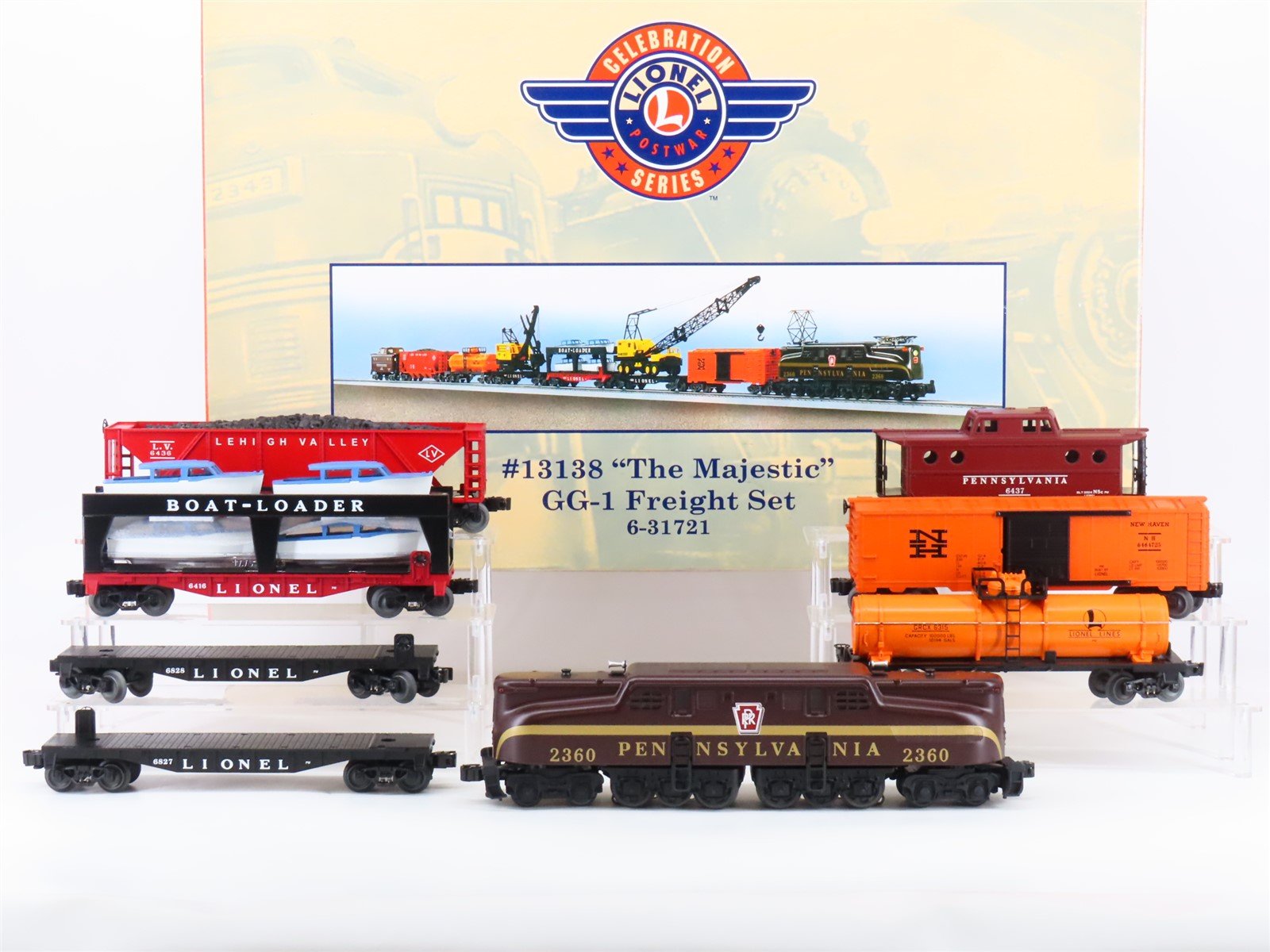O Gauge 3-Rail Lionel 6-31721 #13138 "The Majestic" GG1 Electric Train Set