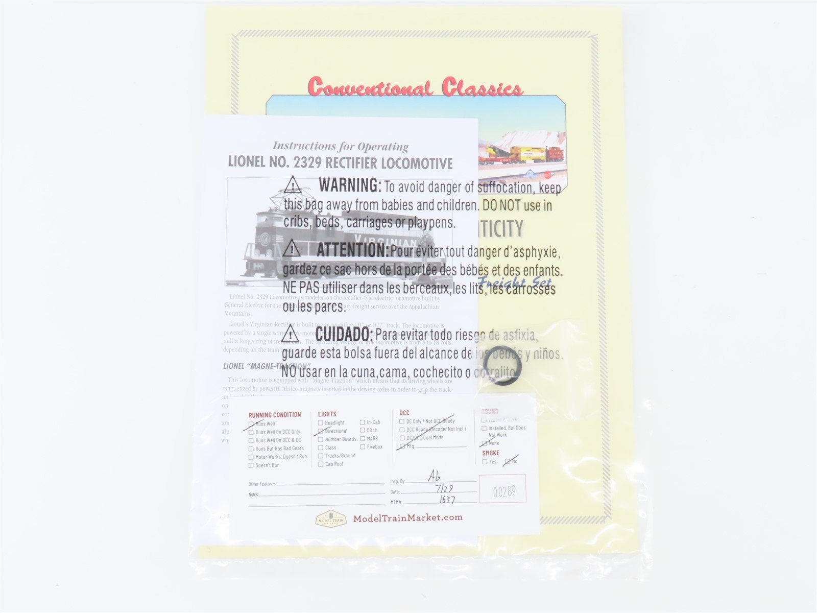 O Gauge 3-Rail Lionel 6-38339 VGN Virginian Rectifier Electric Freight Set