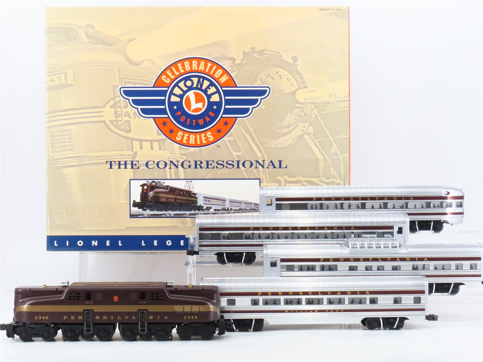 O Gauge 3-Rail Lionel 72-1782-202 The Congressional GG1 Electric Passenger Set