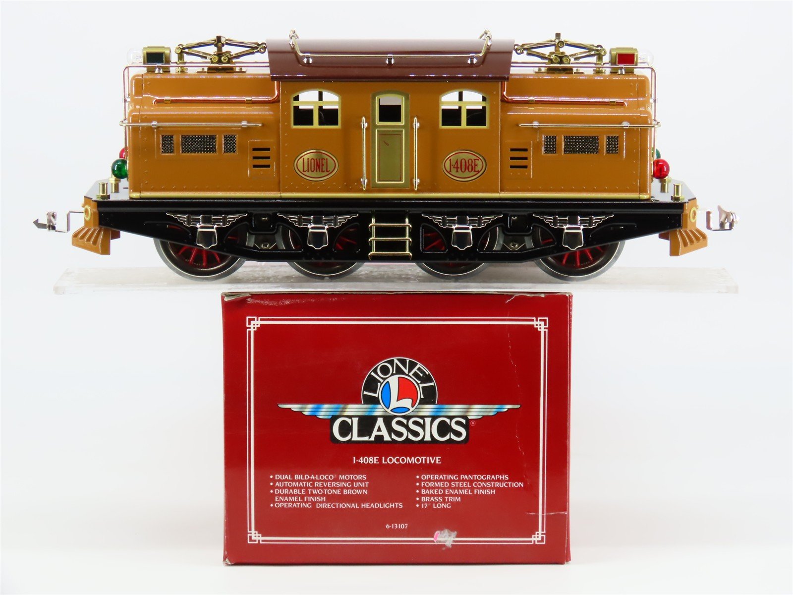 Standard Gauge Lionel Classics Tinplate 6-13107 #1-408E Electric Locomotive