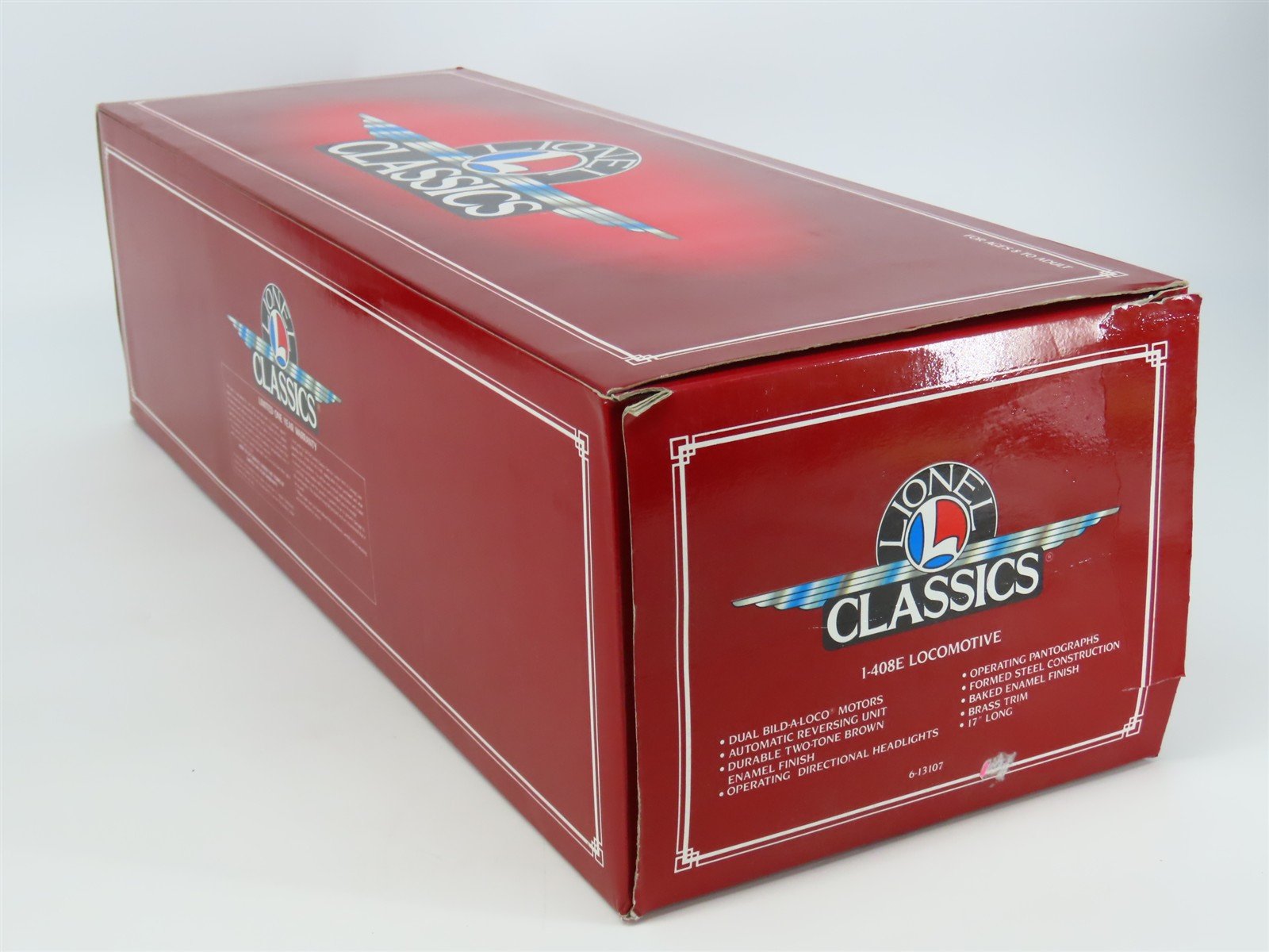 Standard Gauge Lionel Classics Tinplate 6-13107 #1-408E Electric Locomotive