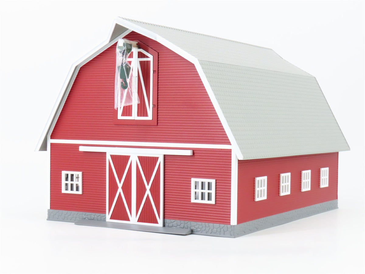 O 1/48 Scale MTH RailKing 30-9072 Red Barn w/ White Trim