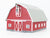 O 1/48 Scale MTH RailKing 30-9072 Red Barn w/ White Trim