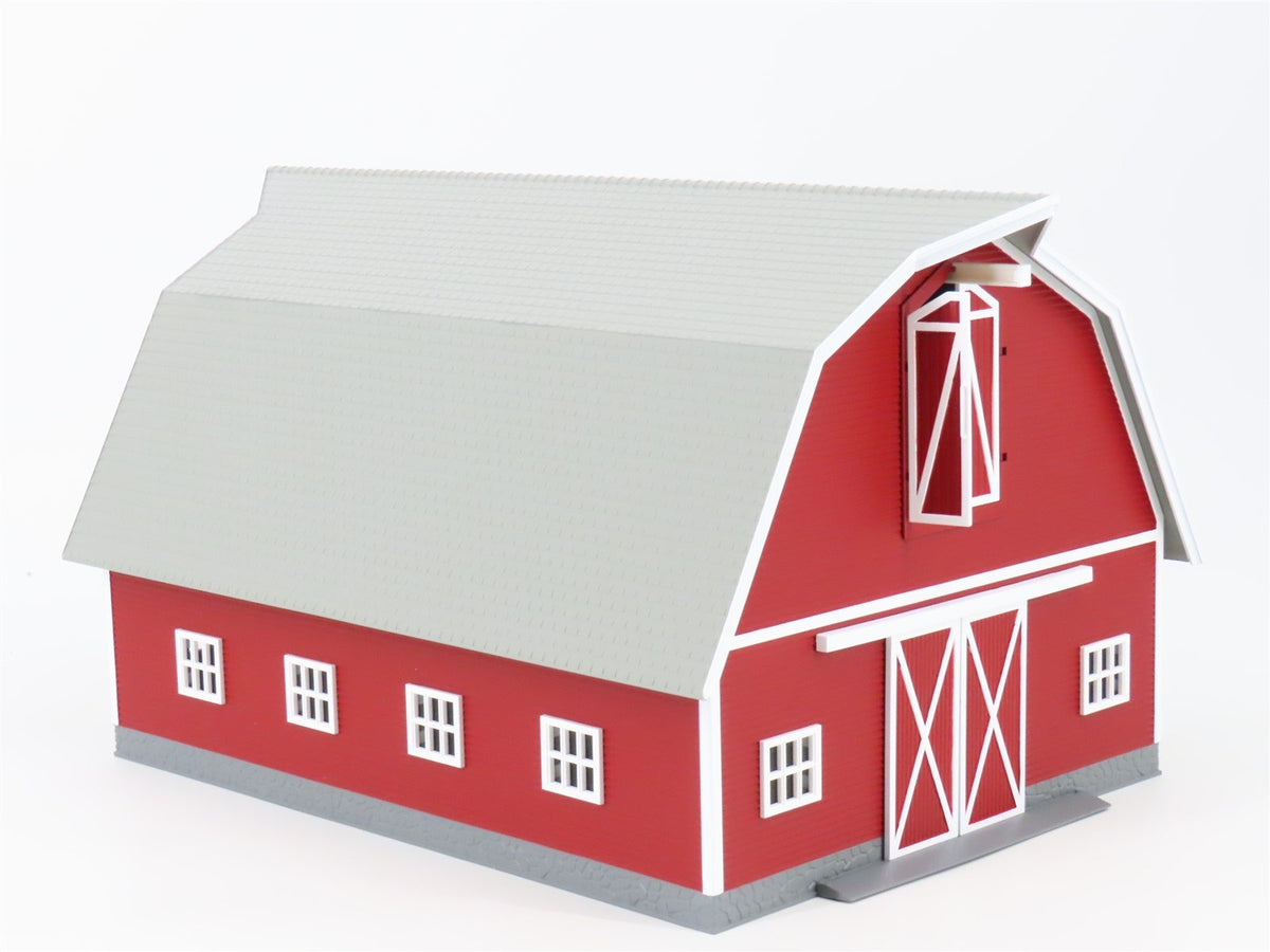 O 1/48 Scale MTH RailKing 30-9072 Red Barn w/ White Trim