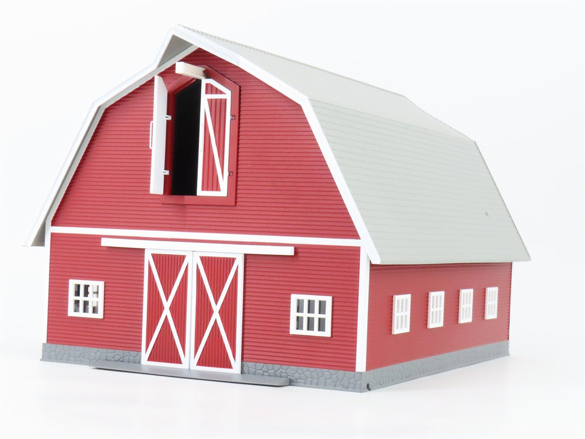 O 1/48 Scale MTH RailKing 30-9072 Red Barn w/ White Trim
