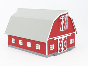 O 1/48 Scale MTH RailKing 30-9072 Red Barn w/ White Trim