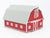 O 1/48 Scale MTH RailKing 30-9072 Red Barn w/ White Trim
