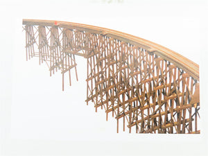 O 1/48 Scale JV Models Kit #4016 Curved Trestle Bridge