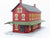 O 1/48 MTH Rail King 30-90094 Dark Red Stone Passenger Station W/ Dual Platforms