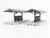 O 1/48 MTH Rail King 30-90094 Dark Red Stone Passenger Station W/ Dual Platforms