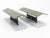 O 1/48 MTH Rail King 30-90094 Dark Red Stone Passenger Station W/ Dual Platforms