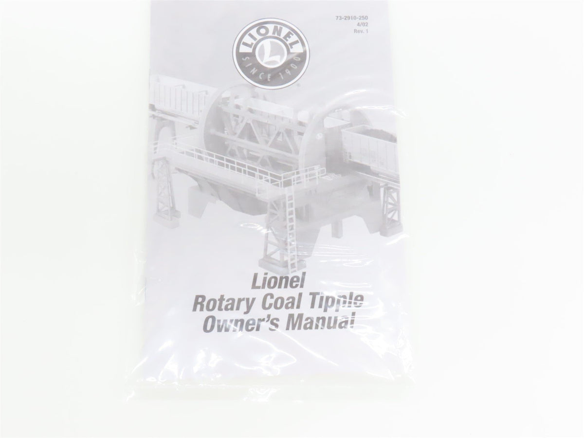 O 1/48 Scale Lionel 6-32910 Rotary Coal Tipple w/Gondola