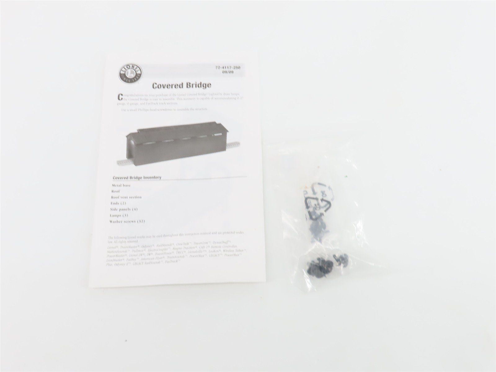 O 1/48 Scale Lionel Kit #6-24117 Covered Bridge