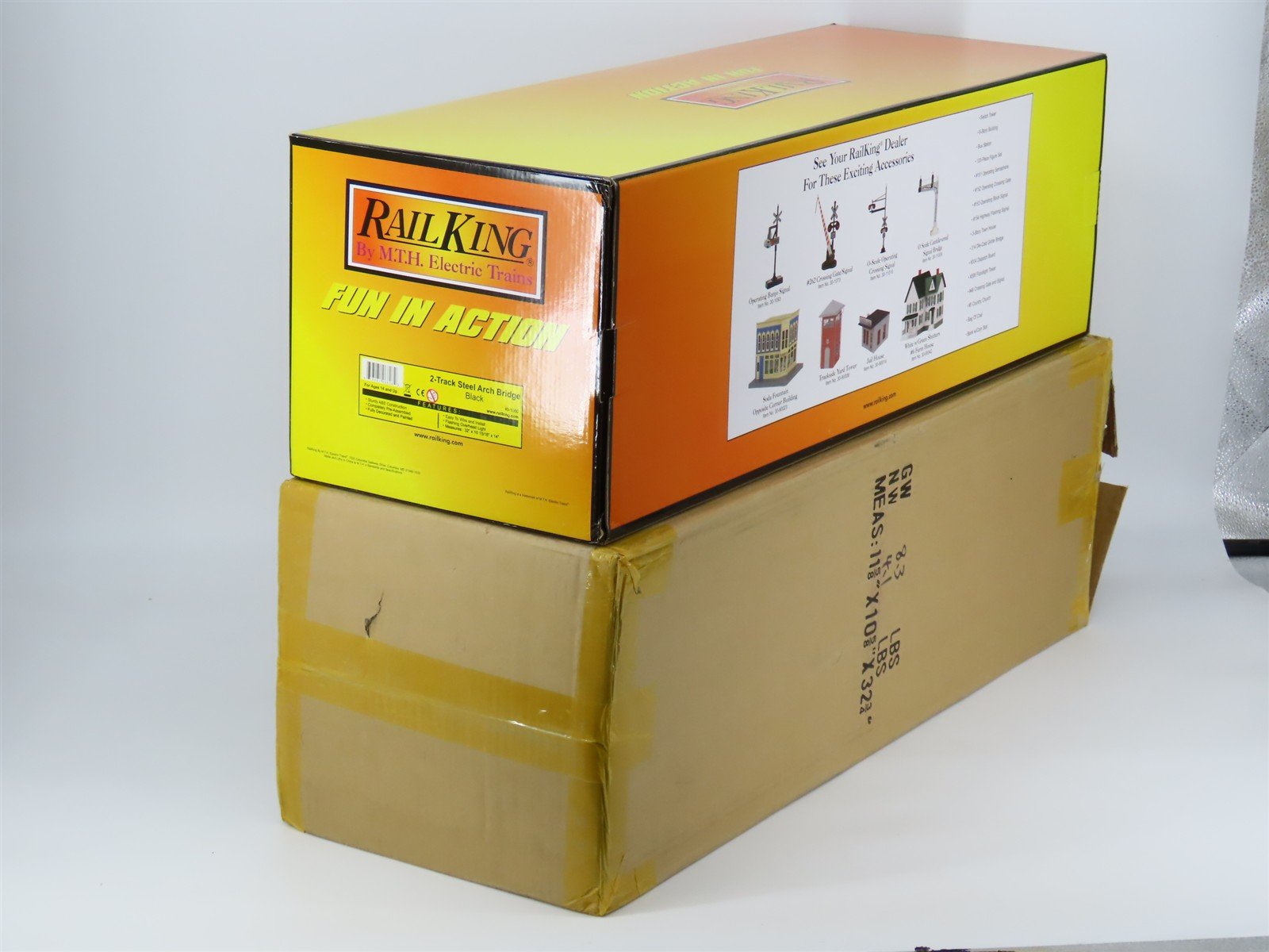 O 1/48 Scale MTH Rail King 40-1060 2-Track Steel Arch Bridge