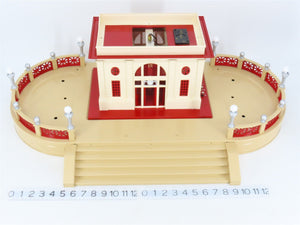 O Scale Lionel 6-34114 Tinplate MLR Station & Terrace (Late Version) Buildings