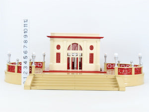 O Scale Lionel 6-34114 Tinplate MLR Station & Terrace (Late Version) Buildings