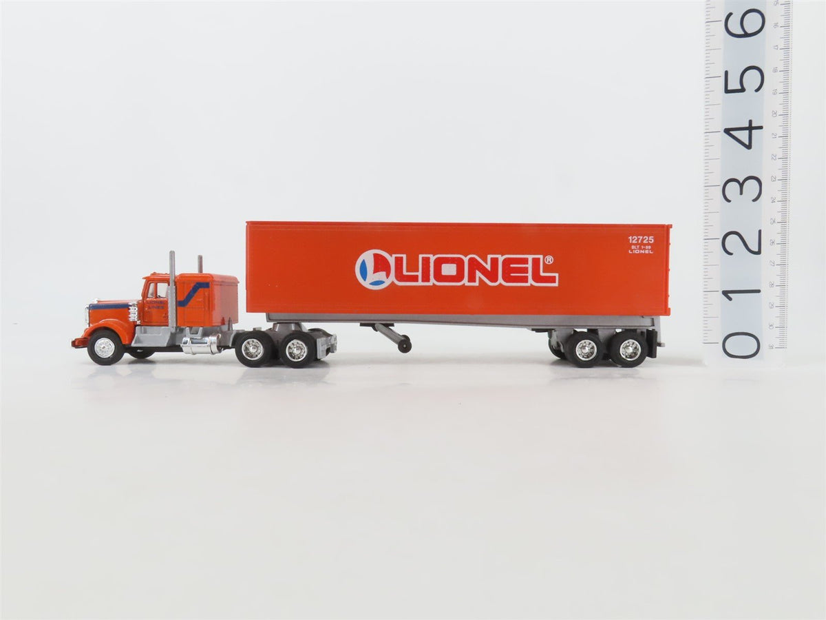 O 1/48 Scale Lionel 6-12725 Lionel Diecast Tractor w/ Plastic Trailer #12725