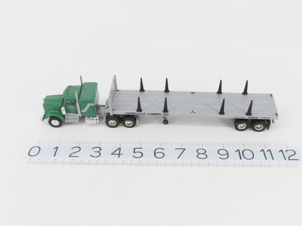 O 1/48 Scale Lionel 6-12806 Lionelville Lumber Truck #12806 w/ Log Load