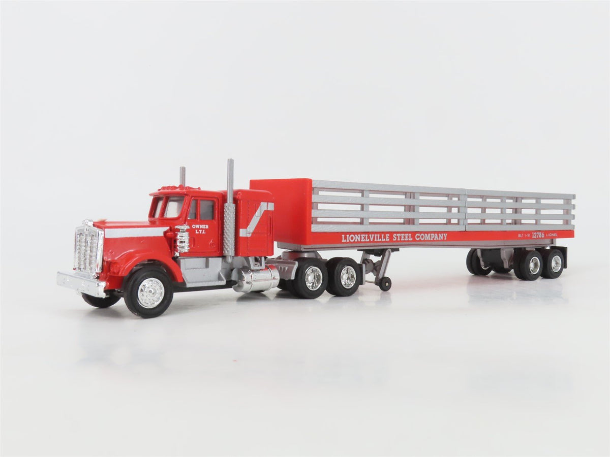O 1/48 Scale Lionel 6-12786 Lionelville Steel Company Tractor w/ Trailer &amp; Load