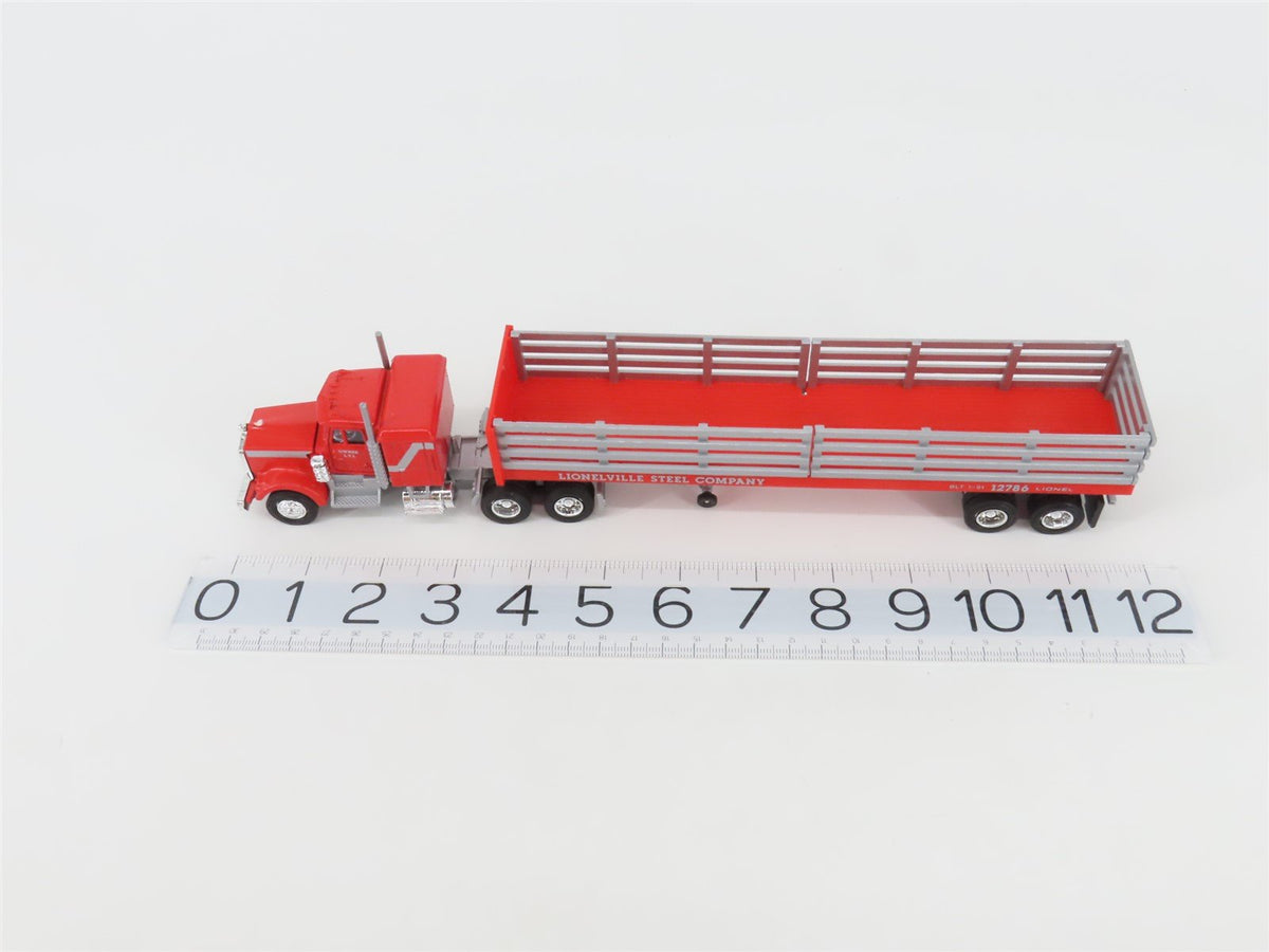 O 1/48 Scale Lionel 6-12786 Lionelville Steel Company Tractor w/ Trailer &amp; Load