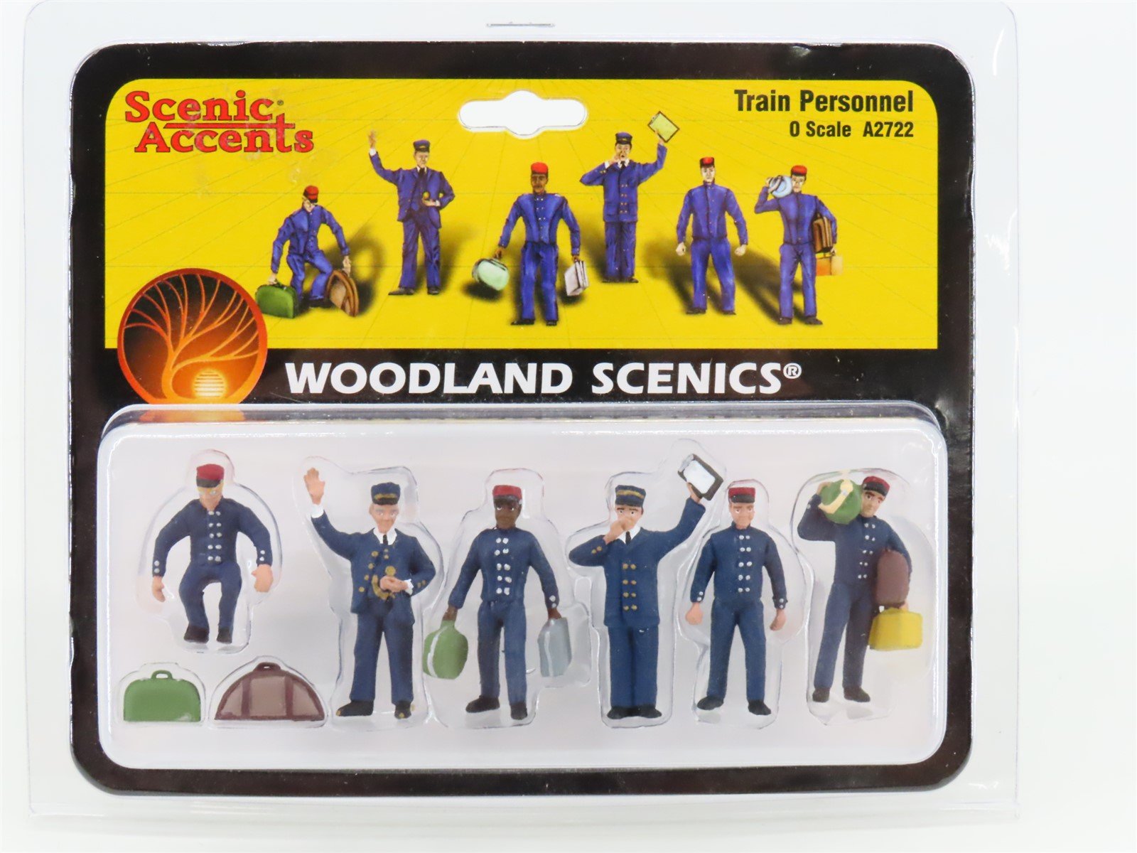 O 1/48 Scale Woodland Scenics A2722 Train Personnel Figures - Sealed