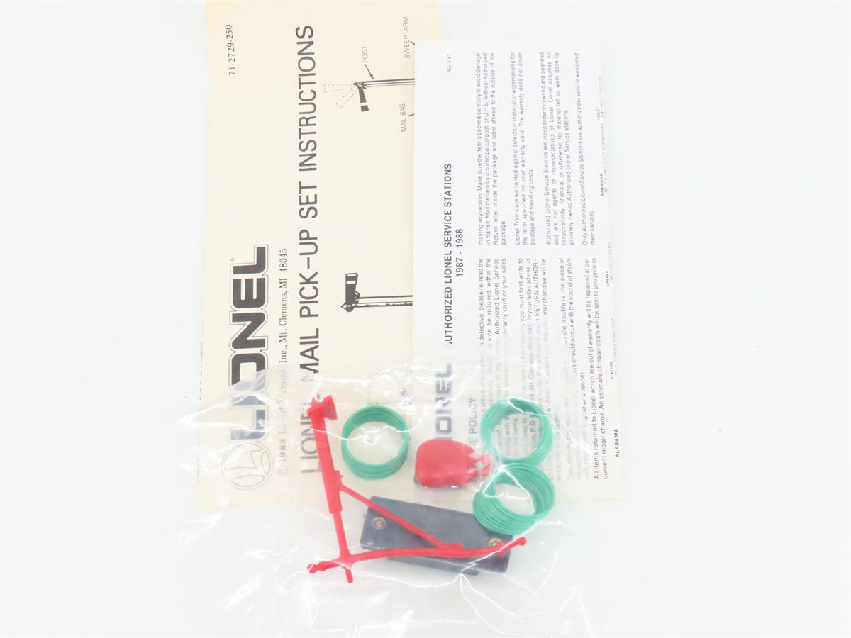 O 1/48 Scale Lionel 6-12729 Operating Mail Pickup Set
