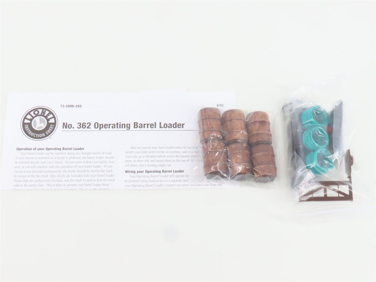 O 1/48 Scale Lionel 6-32996 #362 Barrel Loader