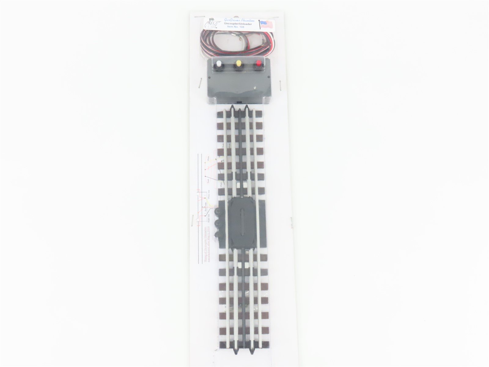 O Gauge 3-Rail GarGraves Phantom No. 108 Uncoupler/Unloader Track - Sealed