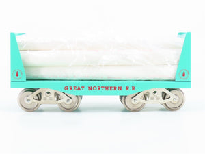 Standard Gauge McCoy 292 GN Great Northern Bulkhead Flat Car w/ Pipe Load