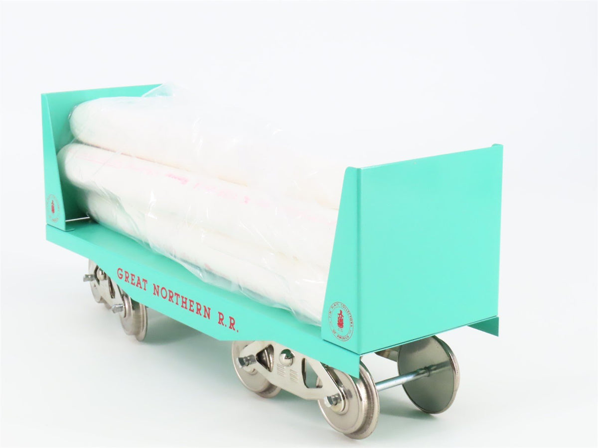 Standard Gauge McCoy 292 GN Great Northern Bulkhead Flat Car w/ Pipe Load