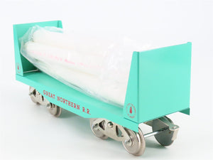 Standard Gauge McCoy 292 GN Great Northern Bulkhead Flat Car w/ Pipe Load