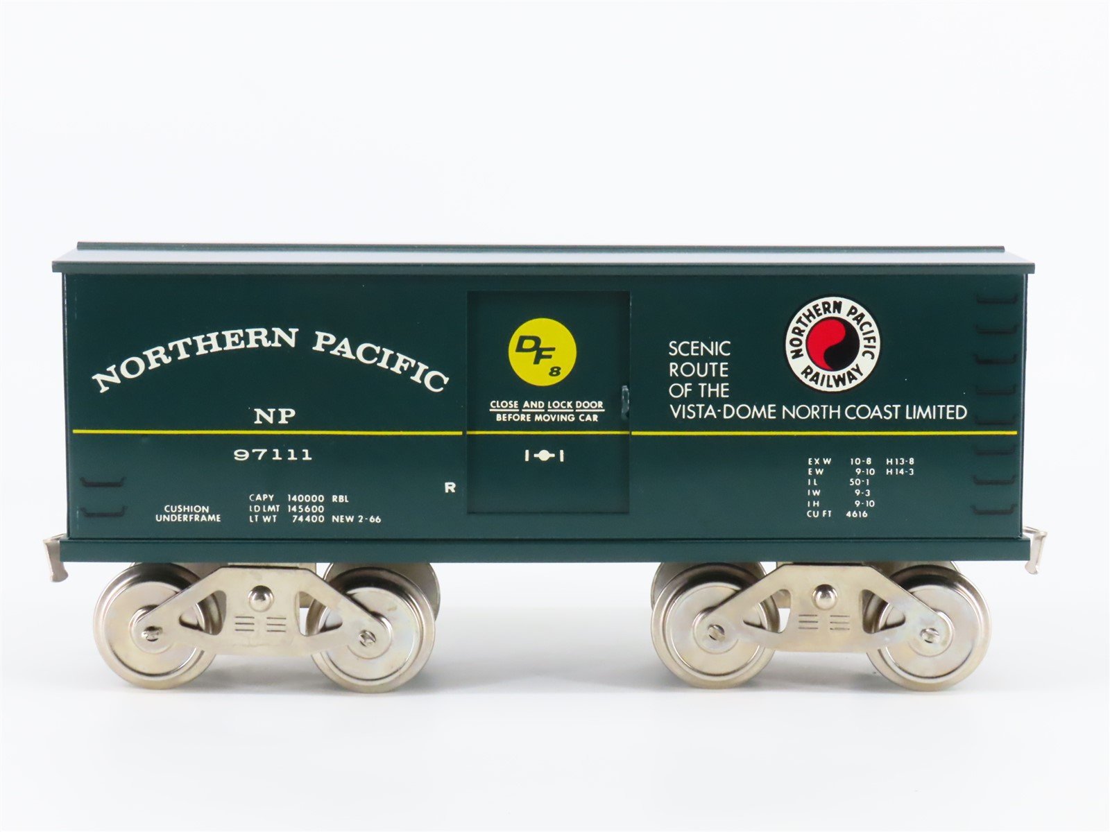 Standard Gauge McCoy 257 NP Northern Pacific Railway Single Door Box Car #97111