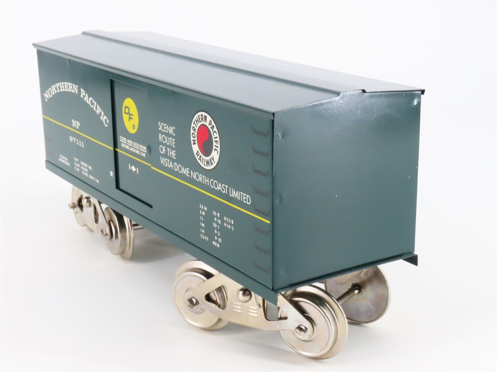 Standard Gauge McCoy 257 NP Northern Pacific Railway Single Door Box Car #97111
