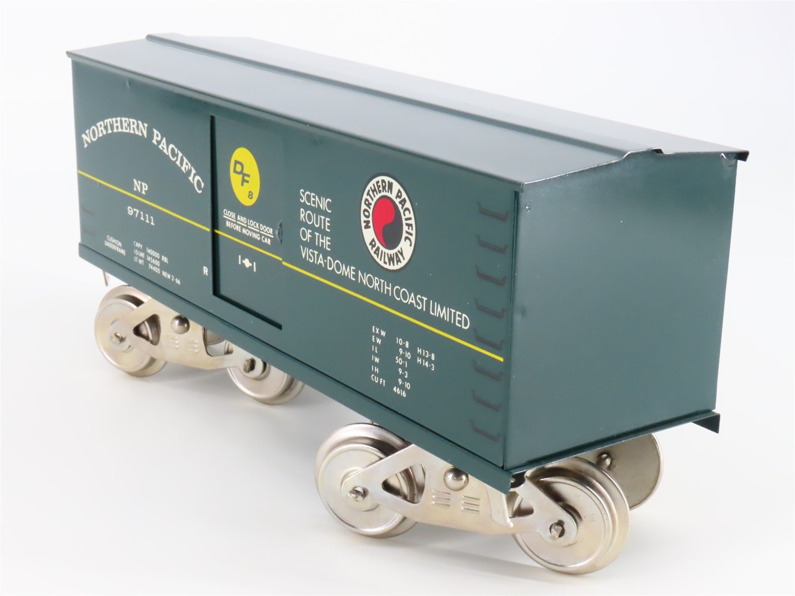 Standard Gauge McCoy 257 NP Northern Pacific Railway Single Door Box Car #97111