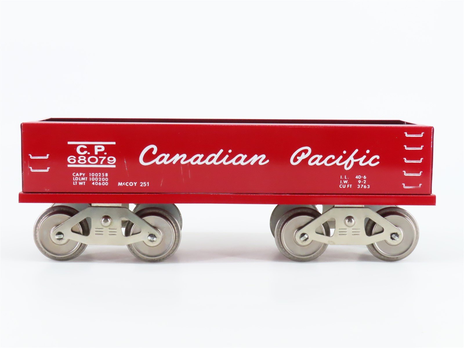 Standard Gauge McCoy 282 CP Canadian Pacific Railway Gondola #68079