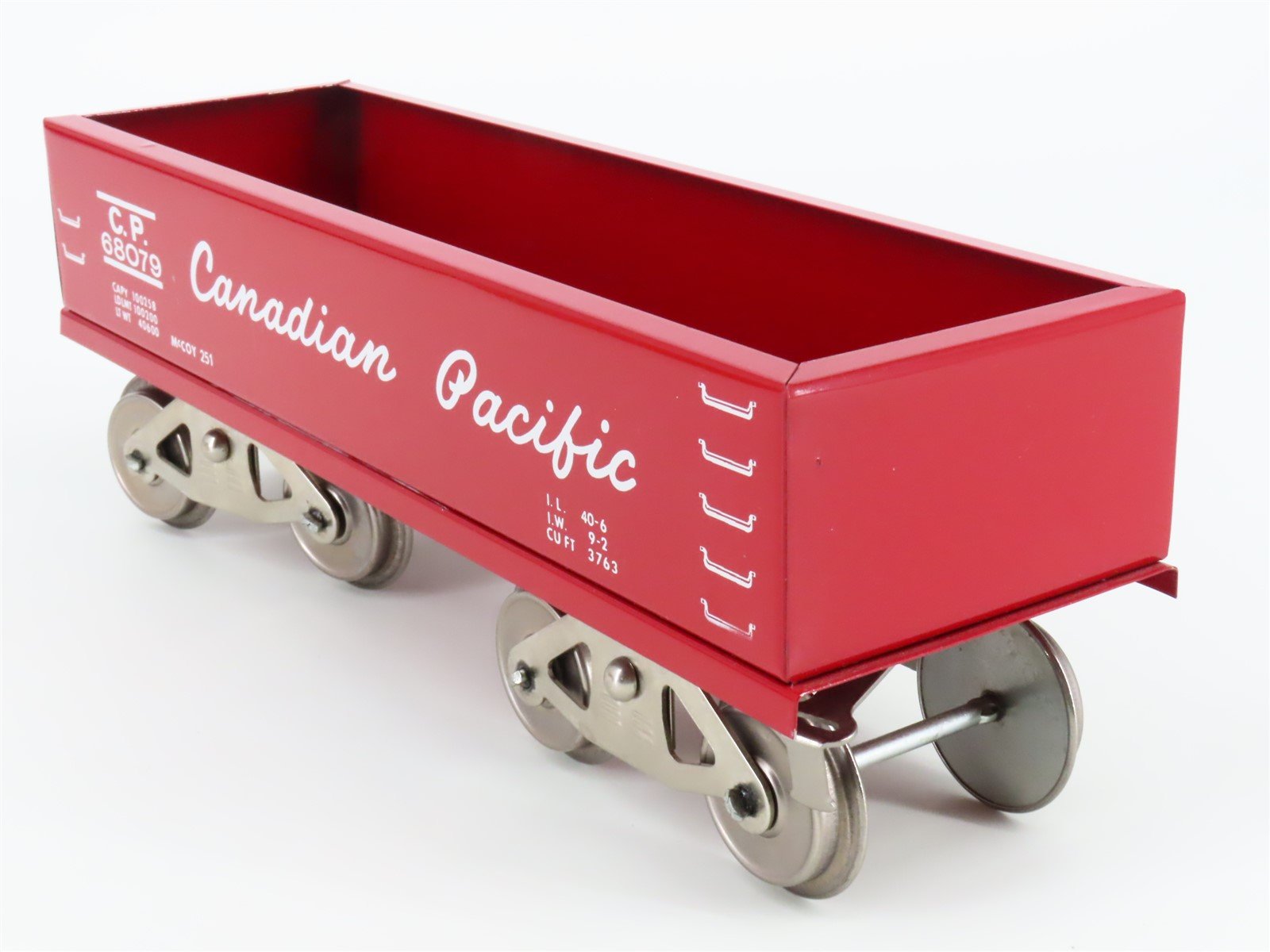 Standard Gauge McCoy 282 CP Canadian Pacific Railway Gondola #68079