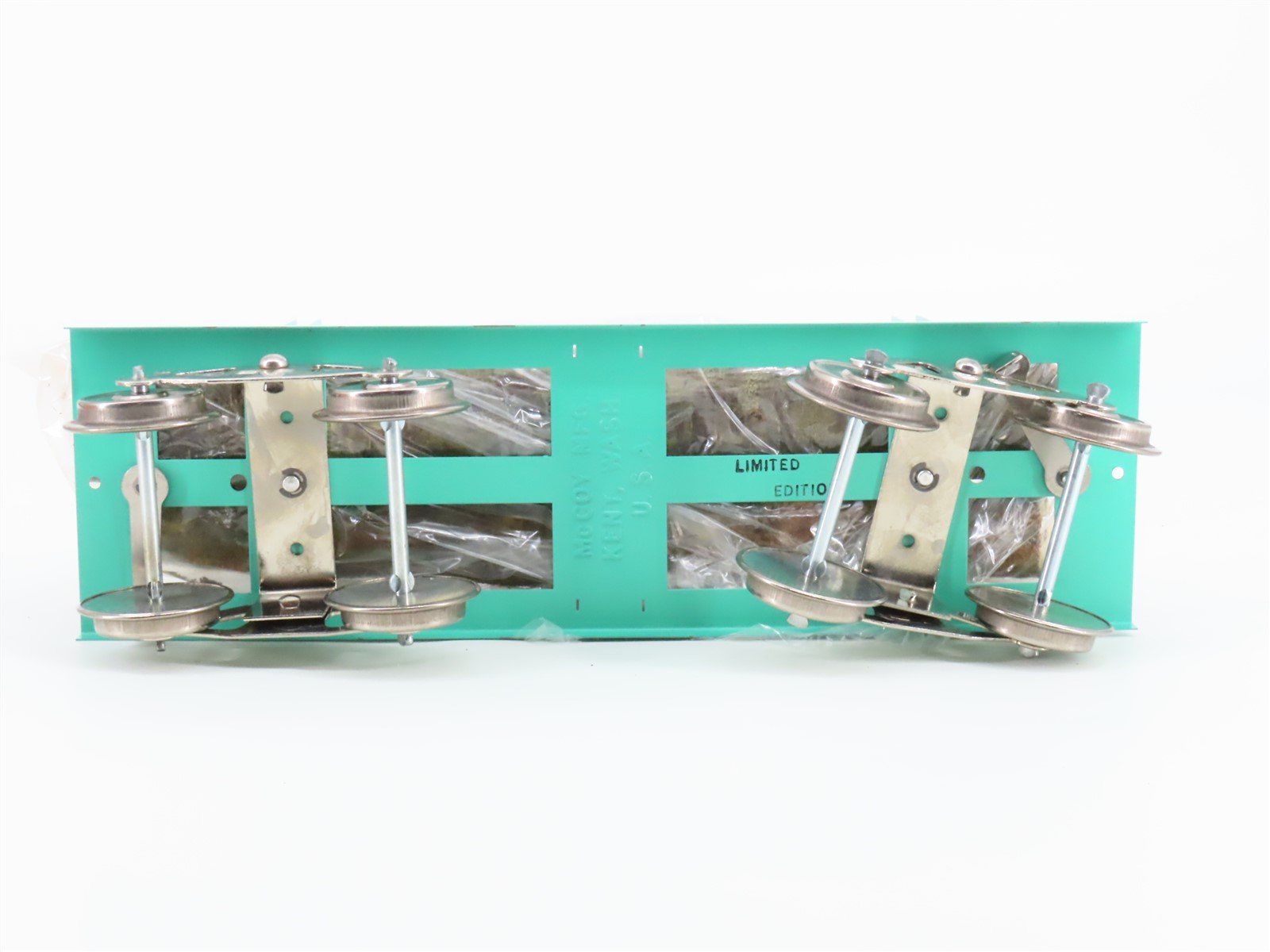 Standard Gauge McCoy 291 GN Great Northern Railroad Flat Car w/ Wood Load