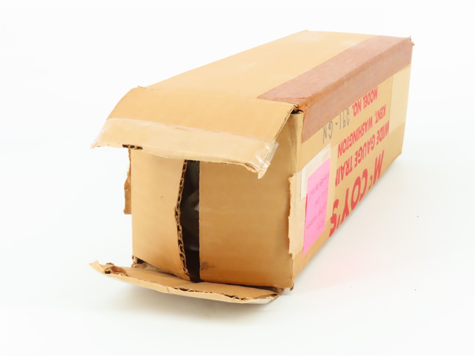 Standard Gauge McCoy 291 GN Great Northern Railroad Flat Car w/ Wood Load