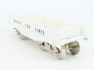 Standard Gauge McCoy Tug Lines Flat Car w/ 2 Boats