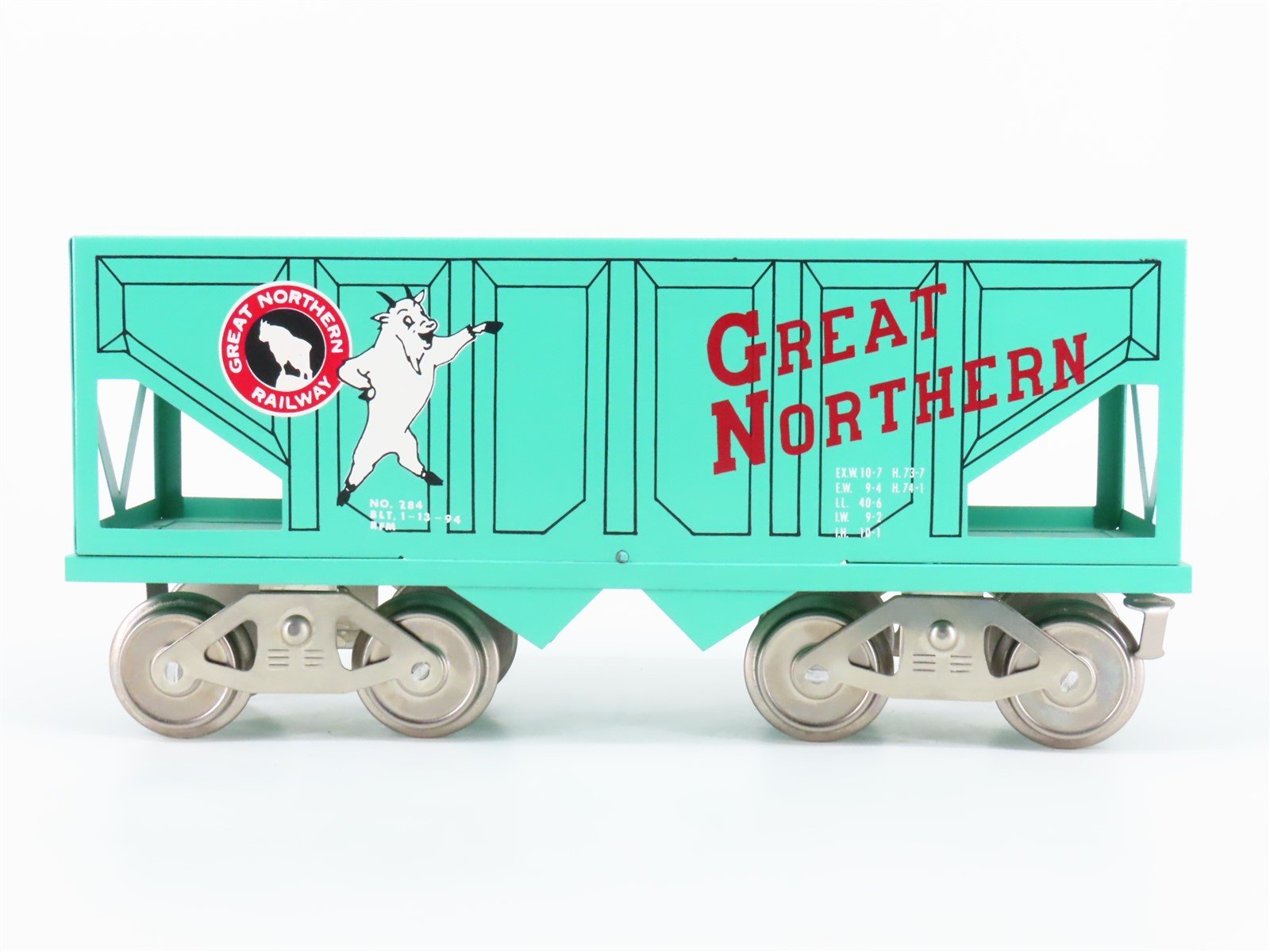 Standard Gauge McCoy 284 GN Great Northern Railway "Goat" 2-Bay Open Hopper