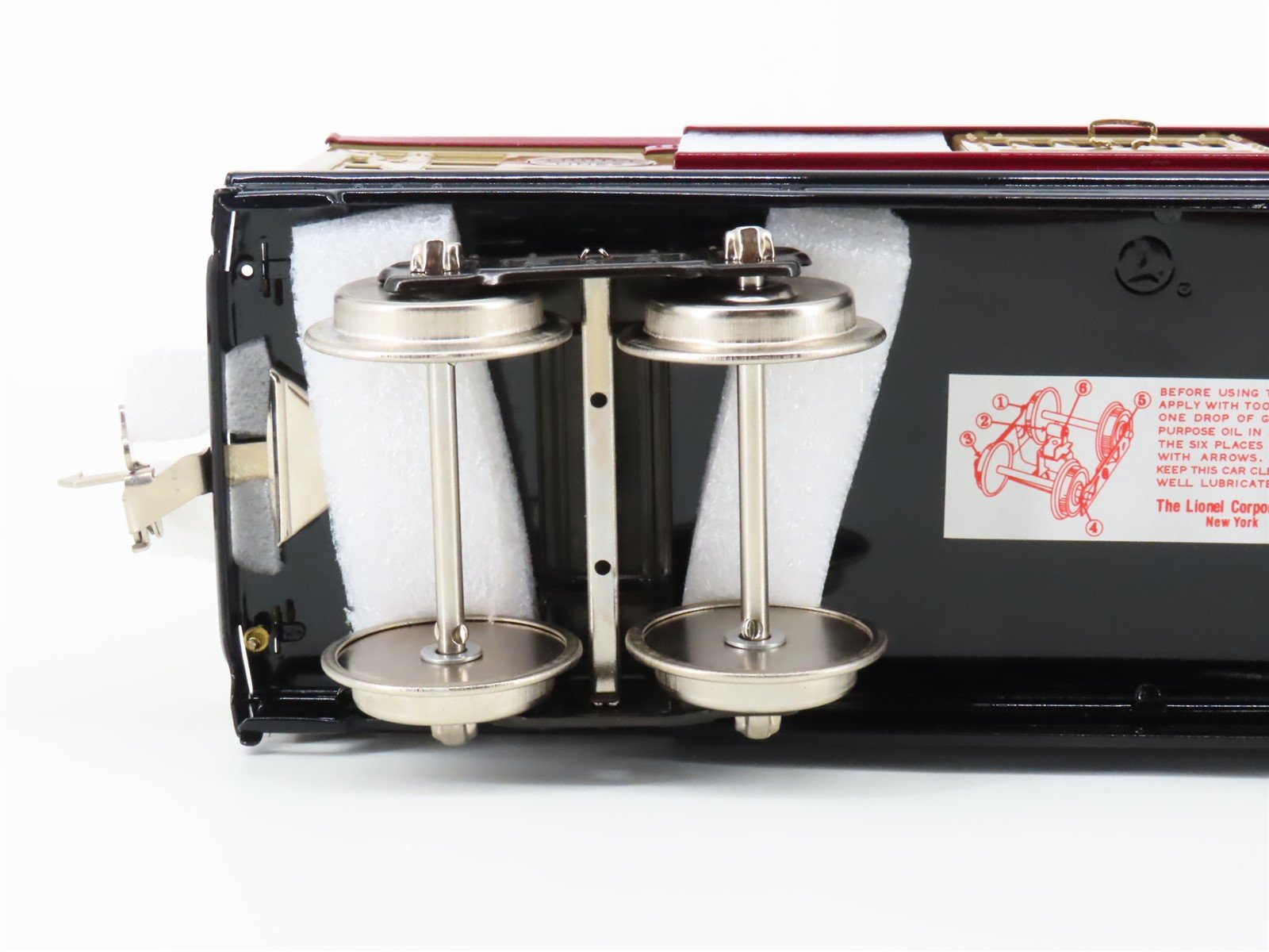 Standard Gauge Lionel 11-30056 Tinplate Cattle Car #213 w/ Brass Trim