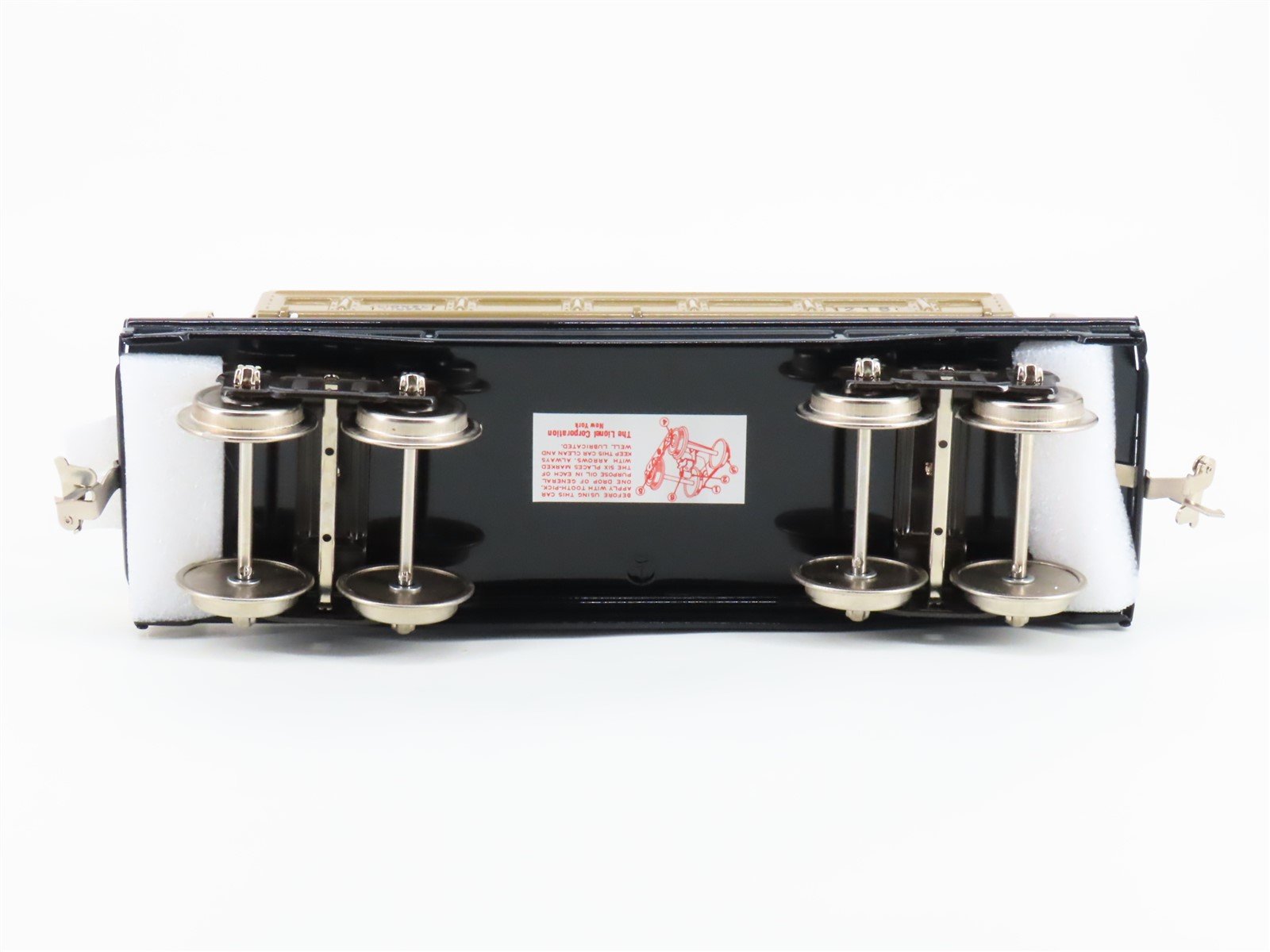 Standard Gauge Lionel 11-30036 Tinplate Dump Car #218 w/ Brass Trim