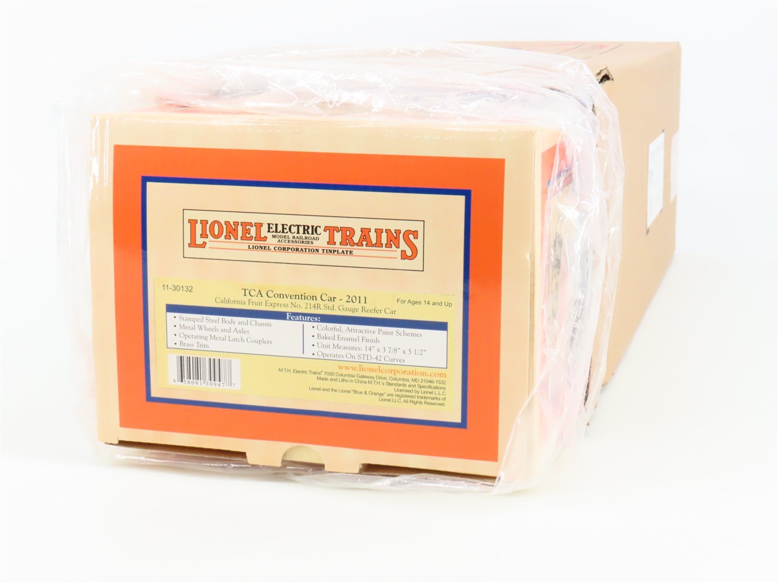 Standard Gauge Lionel 11-30132 No 214R Tinplate TCA CFX Reefer #2011