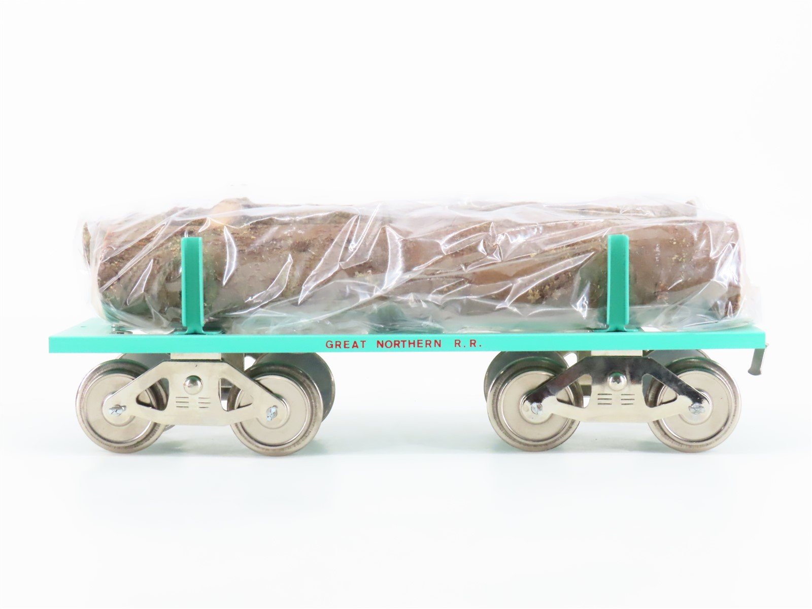 Standard Gauge McCoy No. 291 GN Great Northern Tinplate Log Car w/ Load