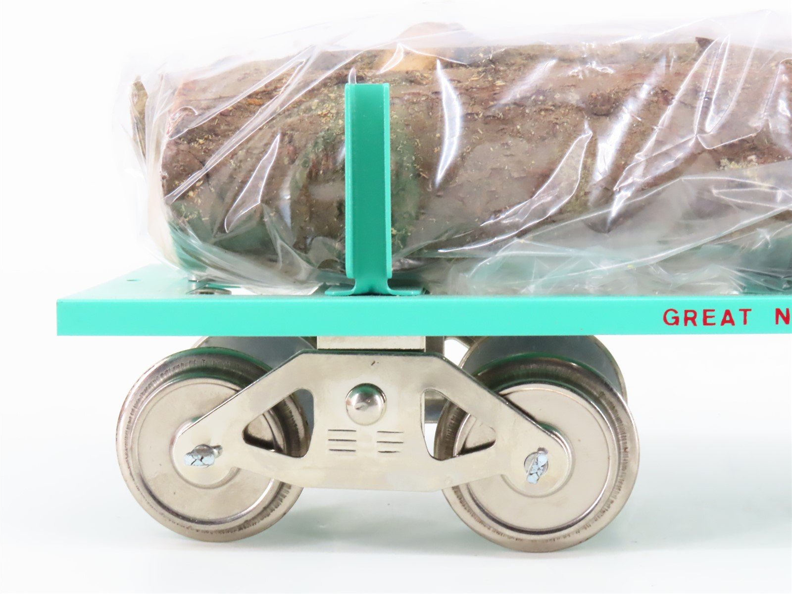 Standard Gauge McCoy No. 291 GN Great Northern Tinplate Log Car w/ Load