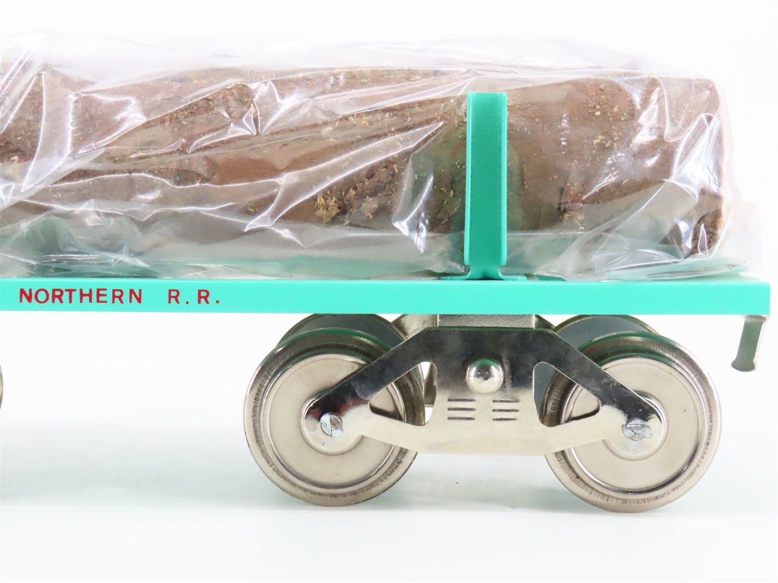 Standard Gauge McCoy No. 291 GN Great Northern Tinplate Log Car w/ Load