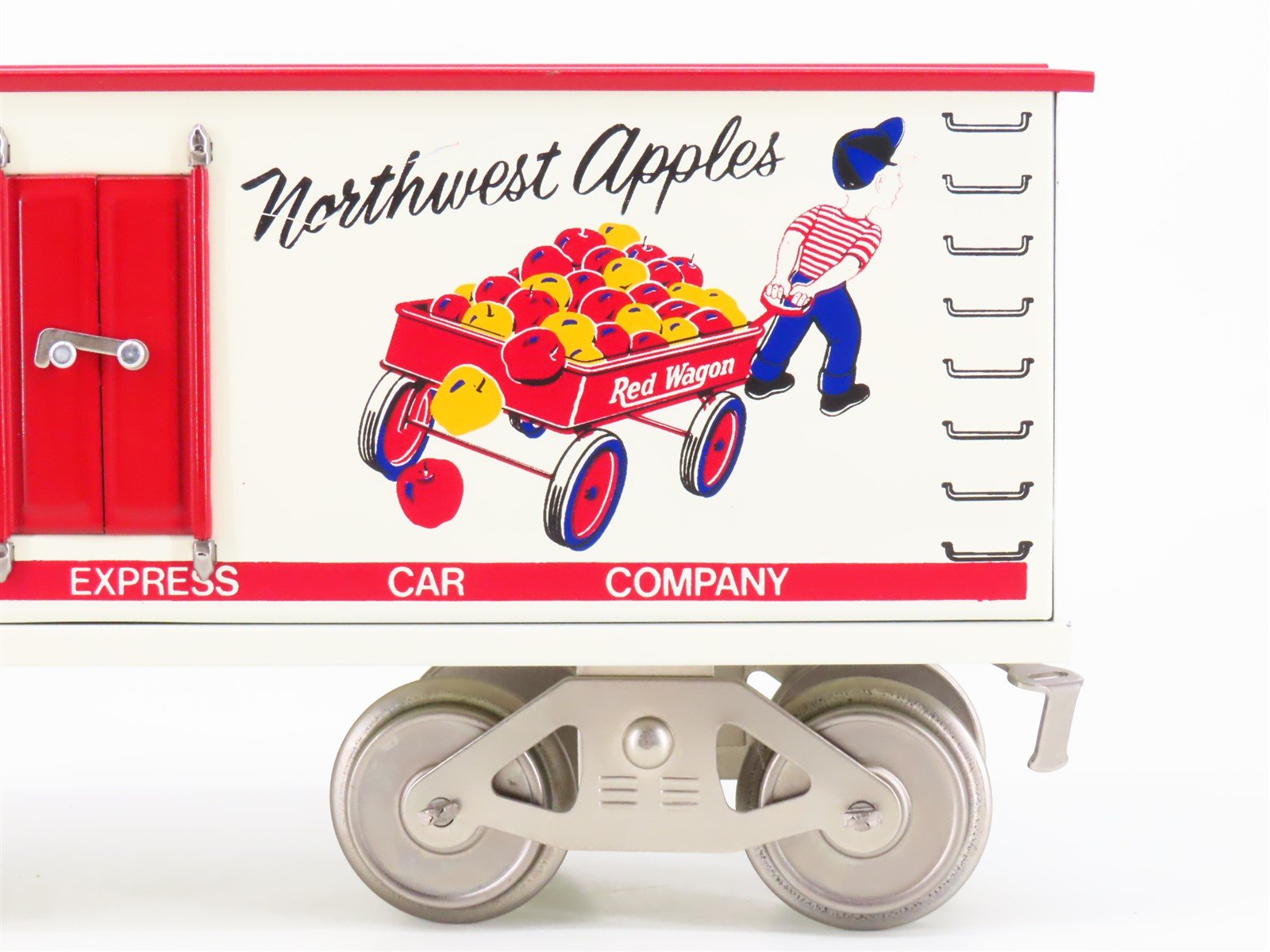 Standard Gauge McCoy No. 288 Red Wagon Northwest Apples Tinplate Reefer